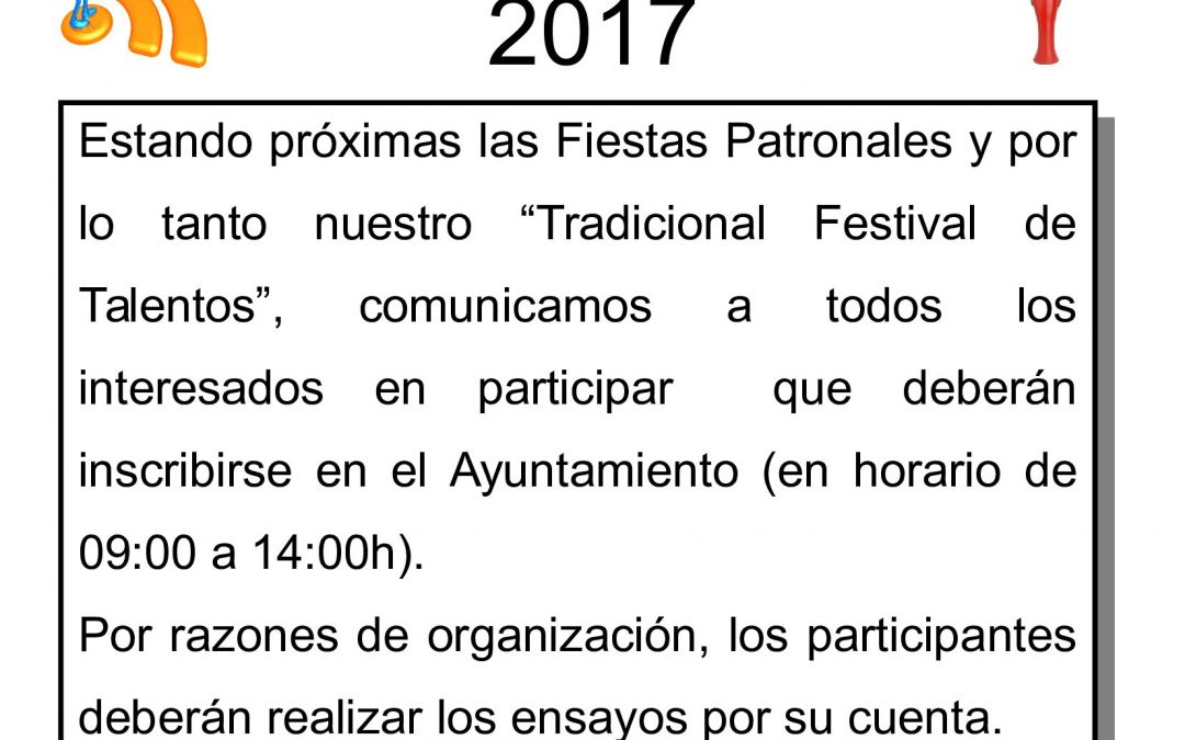 FESTIVAL DE TALENTOS 2017