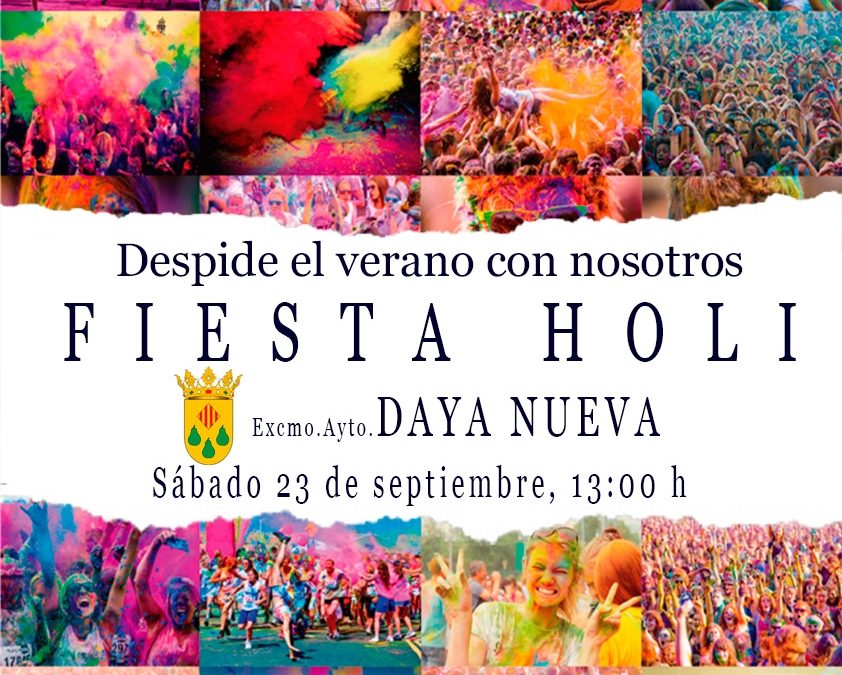 FIESTA HOLI. SÁBADO 23 DE SEPTIEMBRE