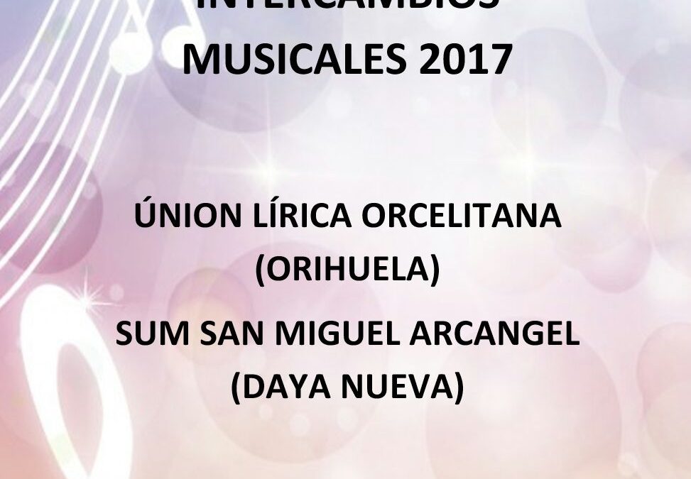 XIV PROGRAMA DE CONCIERTOS DE INTERCAMBIOS MUSICALES 2017