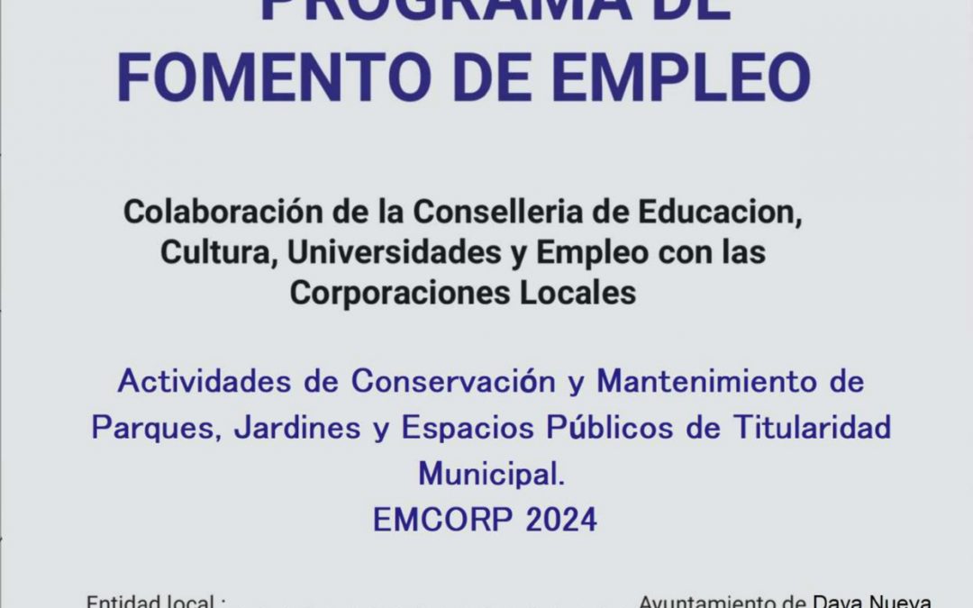 PROGRAMA FOMENTO DE EMPLEO EMCORP 2024