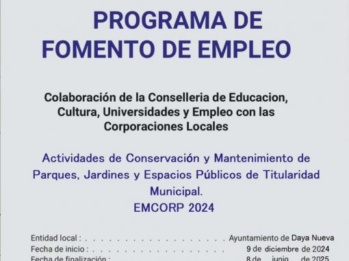 PROGRAMA FOMENTO DE EMPLEO EMCORP 2024